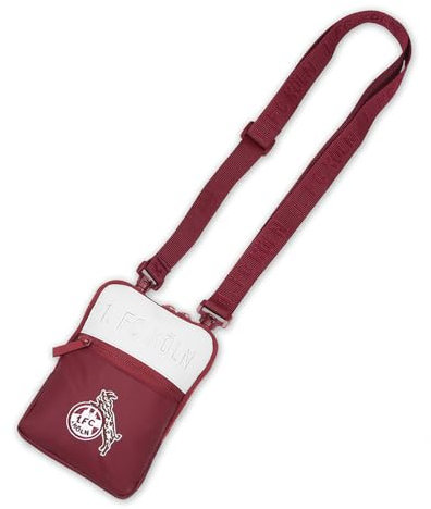 FC Köln Stadiontasche Retro - Rot - Unisex - Erwachsene - Fußballfans, Erwachsene, Outdoor-Enthusiasten - Tasche