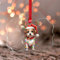 Weihnachtsschmuck 2024 Jack Russell Terrier mit Geweih Acryl hängende Ornamente Hunderasse Hund Kind Tier Anhänger Haustier Portrait Bulldogge Boxer Andenken Sammlerstück Geschenk Baumschmuck