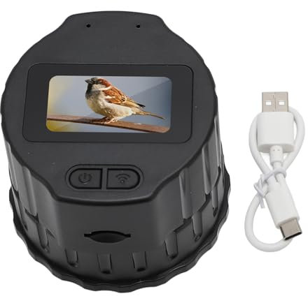 Wireless Electronic Eyepiece, 1.5 Inch IPS Screen 1080P 4MP WiFi Electronic Telescope Eyepiece, 32GB Portable Bird Watching Spotting Scope Camera for 28mm to 50mm Telescope