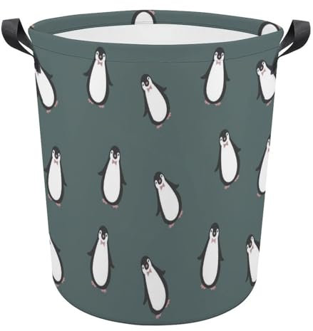 Cmagnifico Wäschekorb Pinguin Muster Wäschekorb Wäschekorb mit Griff