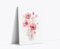 Akinda Art Gallery - Stampa su Tela 30 x 40 cm - Canvas per l'Aula - Canvas Verticale - Fiori Rosa - Quadro Bianco - Minimal Art - Colore Pastello