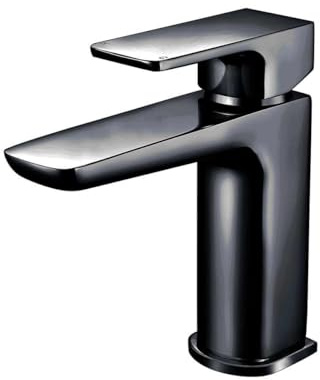 Scudo Muro Deck Mounted 1 Handle Basin Mixer with Waste Brushed Brass BR-BRASS241