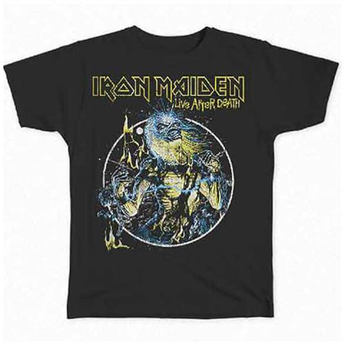 Rock Off officially licensed products Iron Maiden Live After Death T Shirt L Black