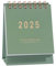 Mini Tischkalender 2024-2025, Kleiner Stehkalender Juli 2024 bis Dezember 2025 Kleiner Tischkalender Doppeldrahtbindung 2025 Small Desk Calendar für Zuhause Büro Schule (Grün)
