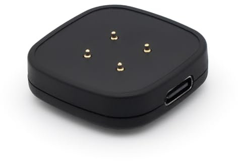 Vancle Ladegerät Dock für Fitbit Versa 4/Versa 3 & Sense/Sense 2 Schnelllade-Ersatz USB-C Mini Ladestation