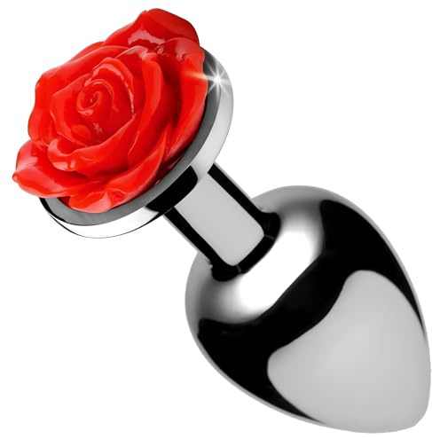 Analplug aus Edelstahl mit Rosenverzierung – florale Eleganz, sicheres, komfortables Design und sinnlicher Genuss für unvergessliche Intimmomente