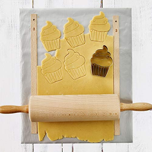 RBV Birkmann Easy Baking, Back- und Ausrollmatte, 33 x 40 cm, Silber, Glasfasergewebe mit Silikon u. PTF, hitzebeständig bis 250°C