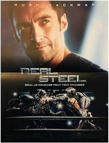 Affiche du Film Real Steel Kino-Poster Original, klein, 53 x 40 cm, gefaltet, Hugh Jackman Evangeline Lilly