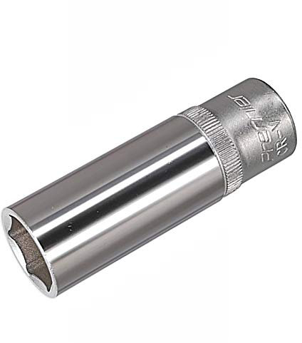 SUPERTOOL Deep Drive Socket 50MM 1/4 Square Drive Socket Fully Polished Long Reach Socket Metric 2PCS (13mm)