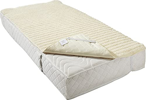 Erwin Müller Matratzenauflage Apolda Sommer/Winter Schurwolle natur Größe 90x190 cm