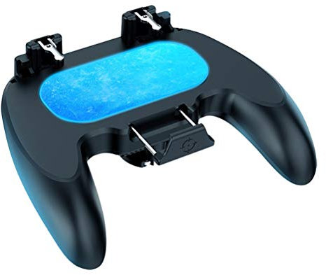 KUANDARMX easy to use PUBG Mobile Phone Controller Gamepad Cooler Cooling Fan joystick Mobile Game Controller Gamepad Joystick gift, Black