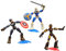 Marvel Avengers - Bend and Flex Pack 3 Figurines - Taskmaster vs Iron Man & Captain America