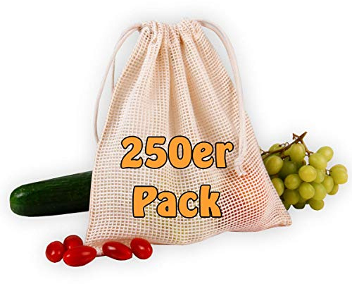 Cottonbagjoe 250 Netzbeutel 25 x 30 cm aus Bio-Baumwolle