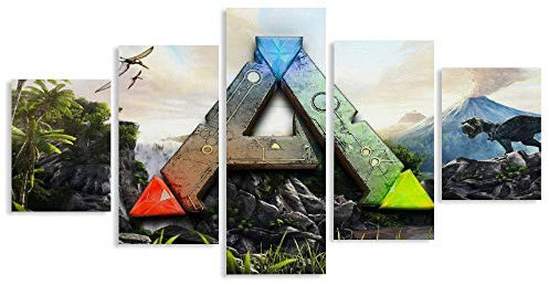 LIULANG Ark Survival Evolved Poster dekorative Malerei Leinwand Wandkunst Wohnzimmer Poster Schlafzimmer Malerei 50Wx26H