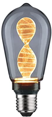 Paulmann 28886 LED Lampe Inner Glow Edition Kolben 90lm Rauchglas 3,5 Watt Leuchtmittel Rauchglas 1800 K E27