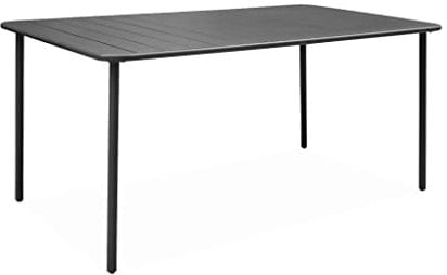 Alice's Garden Metall-Gartentisch 6-8 Personen, Amelia Anthrazit 160 x 90 x H 72,5 cm