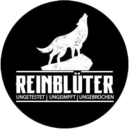 Sammys Shirt Store Reinblüter: ungetestet, ungeimpft, ungebrochen Vinyl-Aufkleber Sticker für Auto wetterfest 10cm