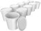 Lote de 10 cubos de plástico, 30 L con tapa, Hobbock PP calidad alimentaria (10x22049)