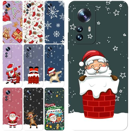 Sunrive Weihnachten HandyHülle kompatibel mit Xiaomi mi 15 14 13 12 11 10Pro Ultra 10T 11T 12T 11 10 9 Lite Mix 4 3 2S 2 Poco F4 F5 X4 X5 X6 GT Pro,Personalisierte Name Text Individuelle Schutzhülle