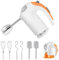 MeYuxg Hand Mixer Electric Whisk, 5 Speeds with Turbo Button, Easy Eject Button, 6 Stainless Steel Attachments, Electric Whisk for Kitchen Baking, 300W