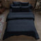 Housse de Couette 240x260 cm en Gaze de Coton Minuit