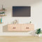 ShGaxin Wandschränke 2 STK Hängeschrank, Fernsehschrank, Sideboard Hängend, Sideboard Tv Lowboard, Tv Cabinet, 60x30x30 cm Massivholz Kiefer