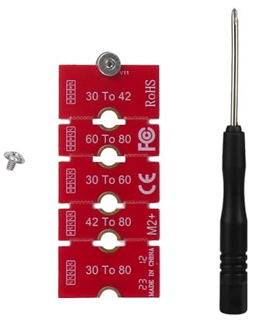 Deyixinup M2+ M.2 NGFF/NVME Length Extend Adapter Multipurpose M.2 Extended Adapter Card PCB Board SSD Extension Bracket Card Plate with Screwdriver for PC Computer Case