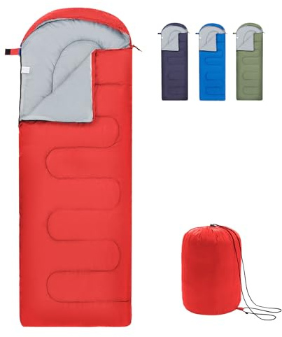 Underwood Aggregator Schlafsäcke für Erwachsene und Kinder -Ultraleichter Schlafsack 3Saison für kaltes Wetter,kompaktes Rucksack Camping-Schlafsack für Mädchen Jungen, leichte Schlafsäcke für Camping