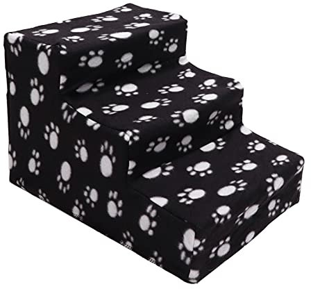 Qukaim Dog Ladder Pet Climbing Ladder, 3-Tier Portable Non-Slip Removable Dog Stairs for Dogs and Cats, Ideal for Pets, Lightweight Design, Easy to Use, 36 in Long