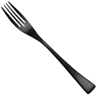 PRETYZOOM Forchetta Da Tavola in Acciaio Inossidabile Forchetta Da Tavola Nera Per Servire Il Cibo Per Casa Ufficio Scuola