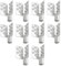 YINETTECH 10pcs Connecteurs à Sertir pour Chauffage Infrarouge Pinces de Montage pour Feuille Chauffante Infrarouge Presse à Sertir Connecteur Plat pour l'installation de Tissu Chauffant