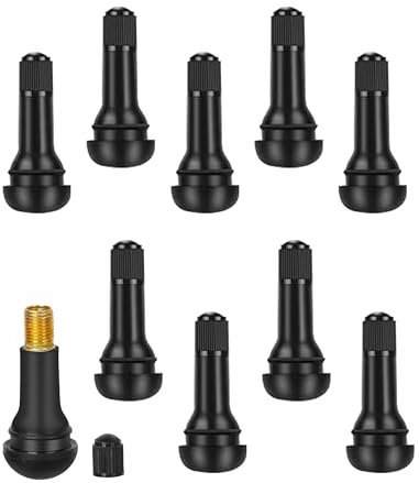 Flaconi 10PCS Valve Pneu Voiture,Valve de Pneu de Voiture,Valve Voiture Pneu TR413,Bouchon Valve Pneu Voiture,Bouchons de Valve de Pneu,Convient Aux Voitures, Scooters, VTT, Motos