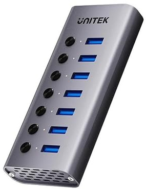 UNITEK 7-Port USB 3.0 Hub mit einzelnen Schaltern