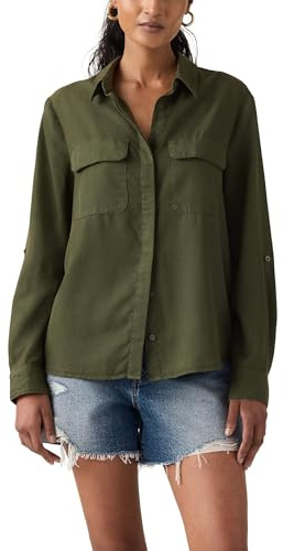 Levi's Damen Elaine Utility Shirt Hemd mit Button-Down-Kragen (1er Pack)