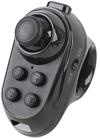 XUMIUZIY VR Remote Controller Gamepad, Mini Telecomando Bluetooth Selfie Timer Joystick, per Cuffie VR, Smartphone, Tablet, Computer