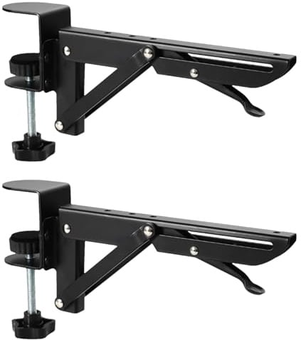 No-Punch Desktop Extension Brackets – Faltbare Erweiterungshalterung, Tragbare Tischstütze, Klappbare Auflage | Stabile Zusatzplatte Mit Handauflage Für Computertisch Einsatz Im Nähzimmer Arbeitszimme