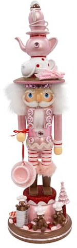 Kurt Adler Hollywood Nussknacker Pink Tea Nussknacker, 45,7 cm