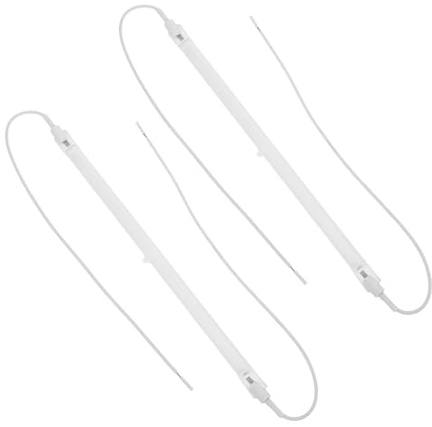 Infrarot Heizröhre 2 Stück mit Vorinstalliertem Kabel, 23cm | Quarz und Keramik, Mattierte Oberfläche, Verschleißfest, Schnelle Wärmeabgabe, Gewerblicher Bereich, Bibliotheken