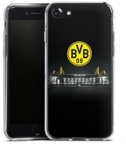 Silikon Hülle kompatibel mit Apple iPhone 7 Case transparent Handyhülle BVB Stadion Borussia Dortmund