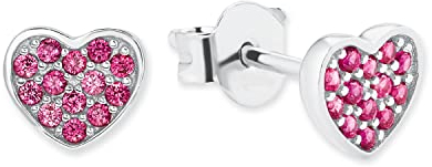 s. Oliver Ohrringe für Mädchen, Zirkonia / 925 Sterling Silber, Rhodiniert