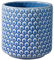 Bloomingville Blumentopf Dot Retro Übertopf Vintage Pflanztopf für Zimmerplanzen M (15,5 cm ø) Öffnung: 13 cm ø, blau, Keramik