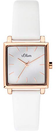 s.Oliver SO-3709-LQ Armbanduhren Weiß-rosé