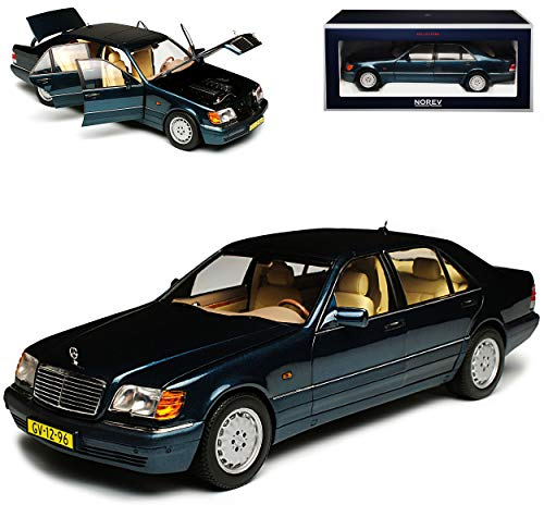 Norev Modellauto Mercedes-Benz S-Klasse W140 W 140 1/18 1:18 18 Metall, Grün, Indoor, Big Kid, Adult, Handbetrieben, TOYS_AND_GAMES