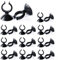 LEZED Aquarium Ventouse Porte-Tube Support de Ventouse d'aquarium Aspirateur Ventouses Aquarium Ventouse Coussinets en Plastique PVC Noir 25 Pièces (23 * 30mm)