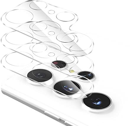 imluckies Camera Lens Protector for Samsung Galaxy S22 Ultra [3 pack], Scratch-resistant Tempered Glass Back Camera Lens Cover, Ultra-thin, Easy Installation Lens Protector, Clear
