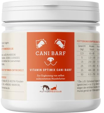 Futtermedicus Optimix Barf | 90 g | Futterzusatz für Hunde | Für Barf aus Fleisch, Knochen, Gemüse & Öl