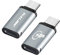 USB C Adapter, Lightning Female to USB C Male Adapter, USB C to Lightning Adaptor, USB C Cable Plug for iPhone 16 15 14 13 Pro Max Fast Charging Converter Data Transfer for iPad Pro/Air (2 Pack)