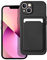 Little Boutik Coque Silicone avec Porte Carte Noir pour iPhone 13