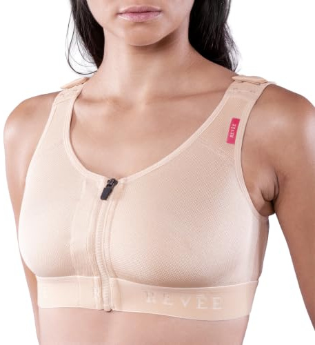 REVÉE Reggiseno Post-Operatorio per Mastoplastica, Mastopessi, Oncoplastica, Quadrantectomia, Gravidanza - Bra Elodie