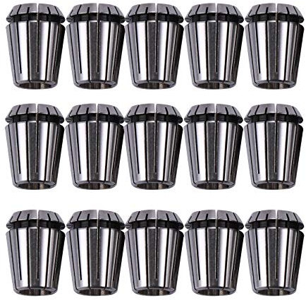 Lobamop Set di 15 pinze di serraggio ER25 da 2 mm, 16 mm, per fresatura, utensili rotanti e motori a mandrino